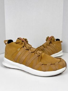 ADIDAS Men’s Size 9.5 Mesa Brown Suede SL Loop Moc Moccasin Athletic Shoe